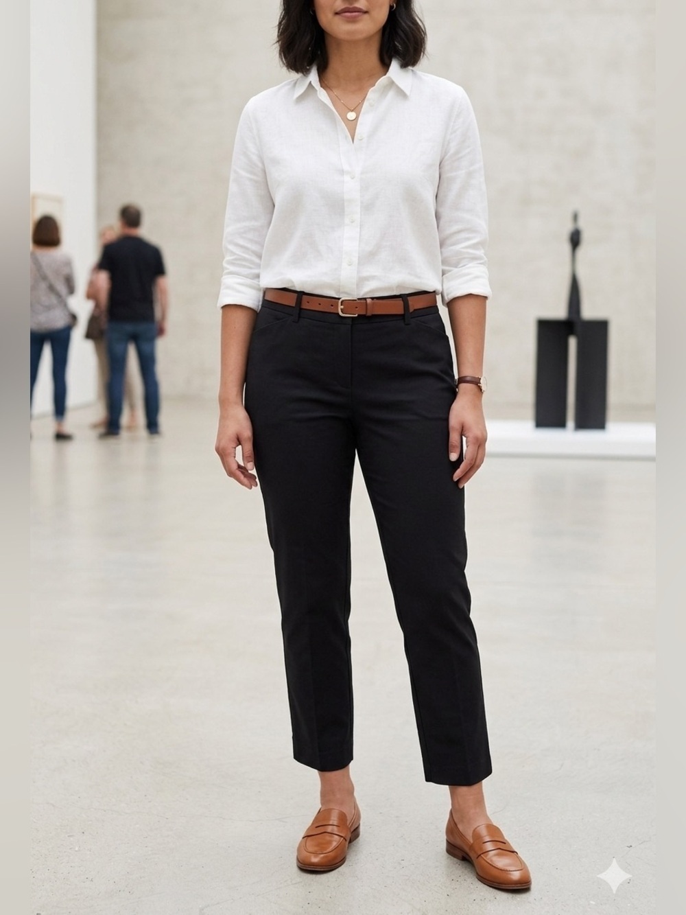 Liz Claiborne Black Ankle Cropped Pants